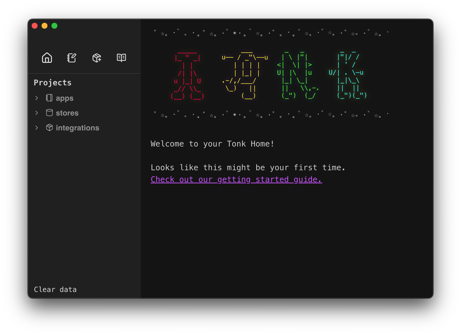 Tonk Hub Interface